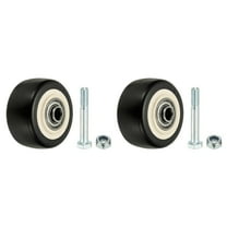 Uxcell Office Chair Wheels 2.52 x 1.2, 2 Pack Caster Wheels Office Chair Replacement Smooth Quiet Rolling with Bearing for Hardwood Floor Carpet, Black