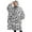 White and Gray, variant on Oversized Wearable Blanket Hoodie,White and Gray Of Leopard Print Sherpa Blanket Hoodie with Super Pockets,Super Warm Fuzzy Pullover for Women & Men