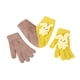 thumbnail image 3 of Guantes de invierno, mitones de nailon, guantes a juego para parejas, mitones cálidos y acogedores con forma de corazón. Amarillo caqui, 3 of 9