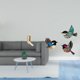 thumbnail image 2 of Organizador De Pared Plegable Con Ganchos Para Ropa Y Toallas, Decorado Con Un Pájaro De Madera, Y Perchero Para Baño, Armario, Estudio, Habitación O Jardín De Estilo Rústico., 2 of 8