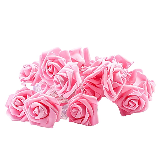 WMQPNNS New Trending Rose Flower String Led Lights -Fairy Wedding Party Garden Decoration Valentine's Day Todays Deals Clearance Sale