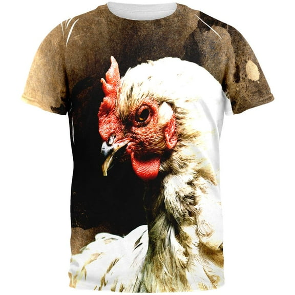 Queen Of The Barnyard Chicken All Over Mens T Shirt Multi SM