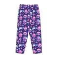 thumbnail image 7 of Fotbe Skull rainbow color Women's Pajama Pants,Sleepwear Pants,Pj Bottoms Drawstring And Pockets-Medium, 7 of 7
