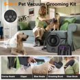 thumbnail image 4 of Vacuum and Pet Dryer, 5-in-1   Kit for Shedding, Low Noise Doggie Hair Blow Dryer, 2.5L Canister for  Vacuum Groomer, Portable Pet Trimmers for Dogs, Purple, 4 of 7