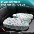 thumbnail image 4 of Premium Unicorn Pattern Memory Foam Seat Cushion Ergonomic Chair Pad for Office Chair, Car, Airplane & Bleachers Sciatica, Tailbone Hip & Back Pain Relief - Chair Cushion for Long Office Workers., 4 of 5