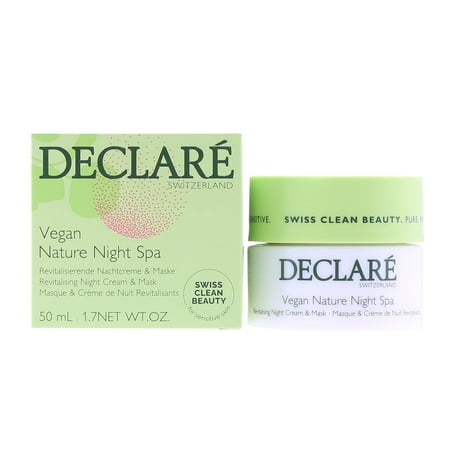 Declare Vegan Nature Senstive Night Cream Mask Jar 1.7 Oz