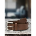 thumbnail image 6 of Wrangler Leather Belts for Men Adult, Casual Everyday Men's Belts for Jeans & Khakis, Light Brown, 42, 6 of 7