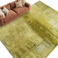 thumbnail image 3 of 6x9 Area Rugs, Yellow Non-Skid Rubber Backing Large Rectangle Rugs - Living Room Bedroom Home Office, Retro Oil Painting Modern Abstract Art Aesthetics Indoor Floor Mat Carpets Washable Rug, 3 of 9
