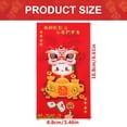 thumbnail image 2 of OUNONA 18 Pcs Enveloppe Rouge Chanceuse Chinoise Papier Rouge Célébrations Bénédiction Cadeau, 2 of 5