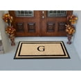 thumbnail image 3 of A1HC Rubber and Coir Door Mat Heavy Weight Large Entry Mat Outdoor Durable Monogrammed G Doormat 24"X48", Beige, 3 of 6