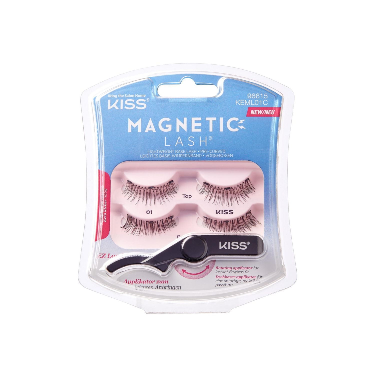 Kiss Magnetic Lash - 01, For beautifully shaped eyes.