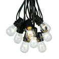 thumbnail image 2 of Novelty Lights S14 Warm White LED Edison Outdoor String Lights with 25 Bulbs Vintage Bulbs Black Wire 37.5 Feet, 2 of 6