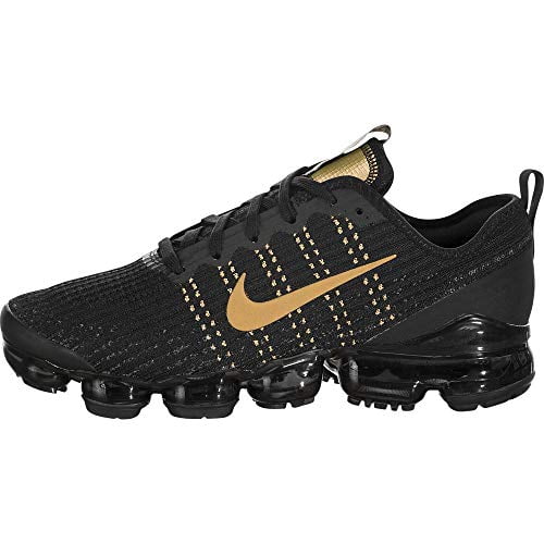 Nike Air Vapormax Flyknit 3 (Kids) Black/Metallic Gold