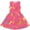 Hot Pink, variant on Sleeveless Girls Dress with Bunny and Butterfly Print Easter Crew Neck Casual Fit Soft Fabric for Daily Wear and Parties