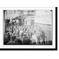 thumbnail image 2 of Historic Framed Print, Strikers clamoring for motorman of car, Philadelphia, 17-7/8" x 21-7/8", 2 of 9