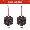 thumbnail image 2 of KLL fall fox deer bird Pattern Acrylic Christmas Ornaments,1 PCS Xmas Tree Decor with Ribbon 3" Christmas Décor Christmas Pendant for Hanging on Tree & Party Favors-Hexagon, 2 of 7