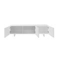 thumbnail image 4 of Casabianca Modern Moon Engineered Wood Entertainment Center in White, 4 of 4