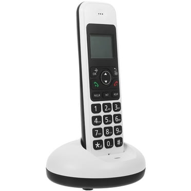 MUSEYA Digital Cordless Phone White For Elderly 1 Set 6.4*2.0*1.1in