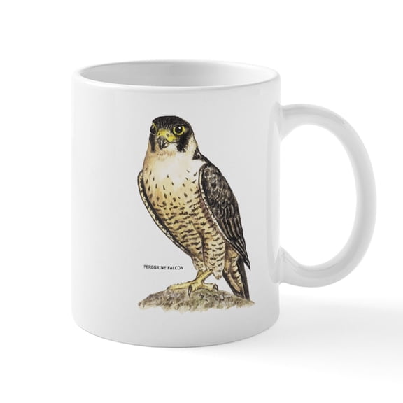 CafePress - Peregrine Falcon Bird Mug - 11 oz Ceramic Mug - Novelty Coffee Tea Cup