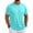 13# Cyan, variant on Men's Shirts Short Sleeve T-Shirt Crew Neck Light Tees Classic Basic Casual Tops Plain Soft Shirt Khaki M