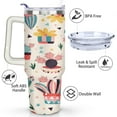 thumbnail image 3 of Cactus 40 Oz Tumbler with Handle Lid and Straw, Stainless Steel Double Walled Vacuum Insulated Cup, Cute Anniversary Wedding Birthday Gifts Tumbler for Women Men Friends Outdoor Indoor, 3 of 7