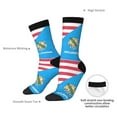 thumbnail image 6 of Womens Funny Socks America Oklahoma Flag Printed Patterned Socks Novelty Socks, 6 of 7