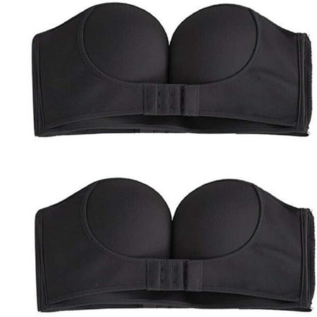 

Reed Wome 2PC Strapless Non-Slip Adjustment Rimless Dress Bra