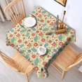 thumbnail image 2 of Pioneer Flower Floral Print Pattern Square Tablecloth, Waterproof Wipeable Spillproof Washable Table Cover for Home Kitchen Party Decor, 52"x52", 2 of 6