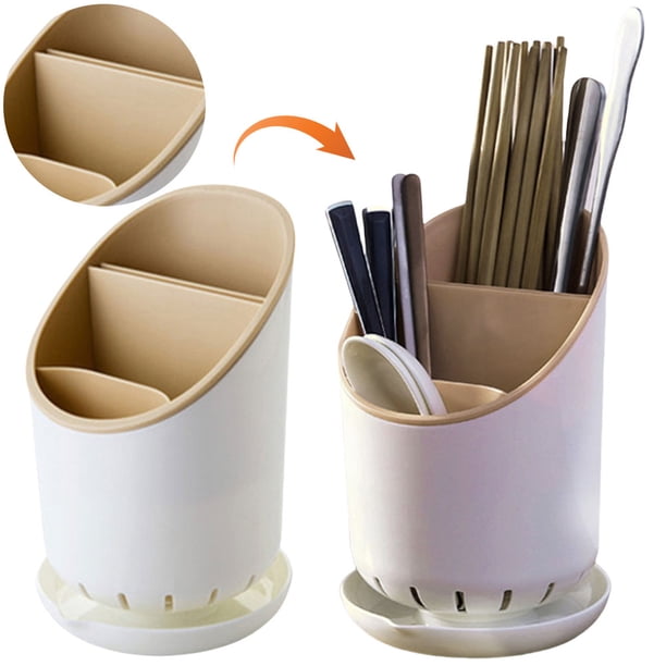 Soporte para Palillos Estante Secar Utensilios Con 4 Compartimentos