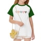thumbnail image 5 of Blusas y camisas de manga corta con cuello redondo para niños y niñas, blusa de manga corta con estampado de cuello redondo, 5 of 7