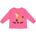 thumbnail image 3 of Inktastic Fox for Girls Woodland Animal Girls Long Sleeve Toddler T-Shirt, 3 of 5