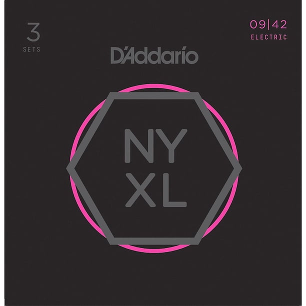 Super Light Electric Guitar Strings - D Addario Nyxl0942 3p Nickel Wound Electric Guitar Strings Super Light 9 42 3 Sets Walmart Com Walmart Com