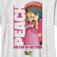 thumbnail image 2 of Boy's The Super Mario Bros. Movie Peach She Can Do Anything Graphic Tee White Small, 2 of 4