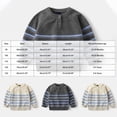 thumbnail image 3 of Gubotare Toddler Boy Sweater Boys Sweater Crew Neck, Little Boys & Kids Long Sleeve Crew Neck Pullover Sweater 12 18 Months (Beige,12-18 Months), 3 of 8