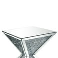 thumbnail image 3 of Sparkling End Table with Faux Diamonds Inlay , Silver and Clear, 3 of 6