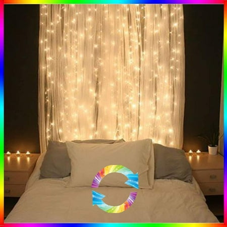 Curtain Lights Fairy For Bedroom Color Changing 17 Colors 160 Led String Decorative Interieur Decor Party Wedding Decorations Noel 160led Canada Curtain Lights Fairy For Bedroom, Yellow String Lights For Bedroom