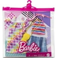 thumbnail image 4 of Barbie Fashions, Doll Clothing with Bright Dress & Short Set with Accessories (2 Outfits), 4 of 4