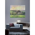 thumbnail image 2 of Wallhogs ''Pissarro the Church and Farm of Eragny'' (1895) Glossy Poster, 2 of 2