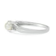 thumbnail image 4 of 10k White Gold Freshwater Cultured Pearl And Diamond Ring, 4 of 6