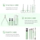 thumbnail image 2 of Juego de manicura y pedicura, cortaúñas, cortaúñas para uñas encarnadas (verde té, 18 piezas), 2 of 4