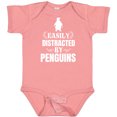 thumbnail image 3 of Inktastic Easily Distracted by Penguins Boys or Girls Baby Bodysuit, 3 of 5