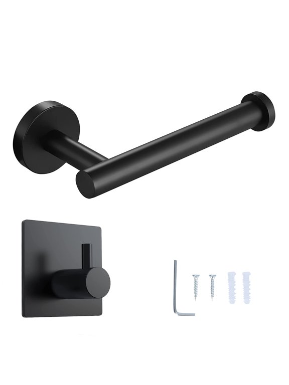 Bathroom Toilet Paper Holder, Stainless Steel Rustproof Wall Mounted Toilet Roll Holder for Bathroom, Kitchen, Washroom