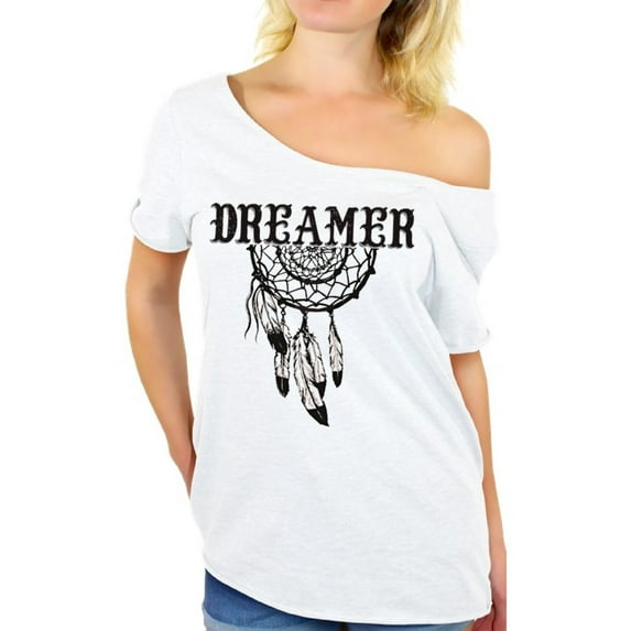 Awkward Styles Retro Dreamcatcher T Shirt Dreamer Off Shoulder Tops for Women