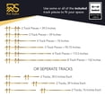 thumbnail image 4 of Rio Salto Gold Barn Door Hardware Kit Adjustable Length Sliding Hardware Modern Barn Interior Brushed Brass Panel Hardware Hardware Kit, 2 6ft Single Door - NO DOOR, 4 of 9
