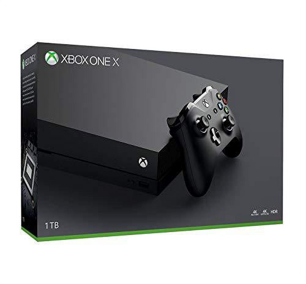 Restored Microsoft Xbox One X 1TB Console with Wireless Controller: Xbox One  X Enhanced, HDR, Native 4K, Ultra HD (Refurbished) 