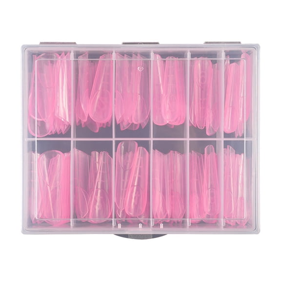 120 Pcs Duals Nails Forms Extension Poly Nails Gels Full Covers Nails Molds with Scale for Manicure Nails Art Desins