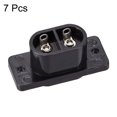 thumbnail image 3 of Unique Bargains Panel Mount Plug Adapter 250V AC 2.5A C8 2 Pins Inlet Module Plug Straight 7pcs, 3 of 3