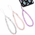 thumbnail image 1 of Injueey 3 pack/lote cadena Universal para teléfono el mejor regalo para amigos y familiares correas para teléfono cordón móvil Teléfono y Comunicación Blanco Rosa Púrpura, 1 of 6