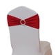 thumbnail image 4 of Funda para silla de banquete de boda, sin lazo, con lazo, cinturón, hebilla de flor, decoración para respaldo de silla, hebilla elástica, respaldo de silla, cinta de hilo, 4 of 5