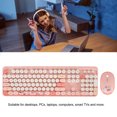 thumbnail image 4 of Gaming Keyboard, 104 Keys Battery Powered 1600 DPI Cordless Computer Keyboard and Mouse Combo, Auto Sleep Gaming Keyboard and Mouse Set for  for OS X, 4 of 8